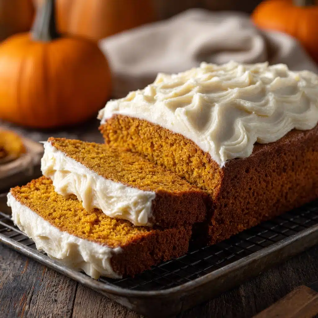 Pumpkin Bread with Cream Cheese Frosting Recipe - Recipe Image