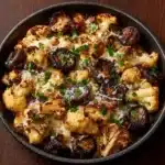 Garlic Cauliflower Mushroom Skillet Recipe
