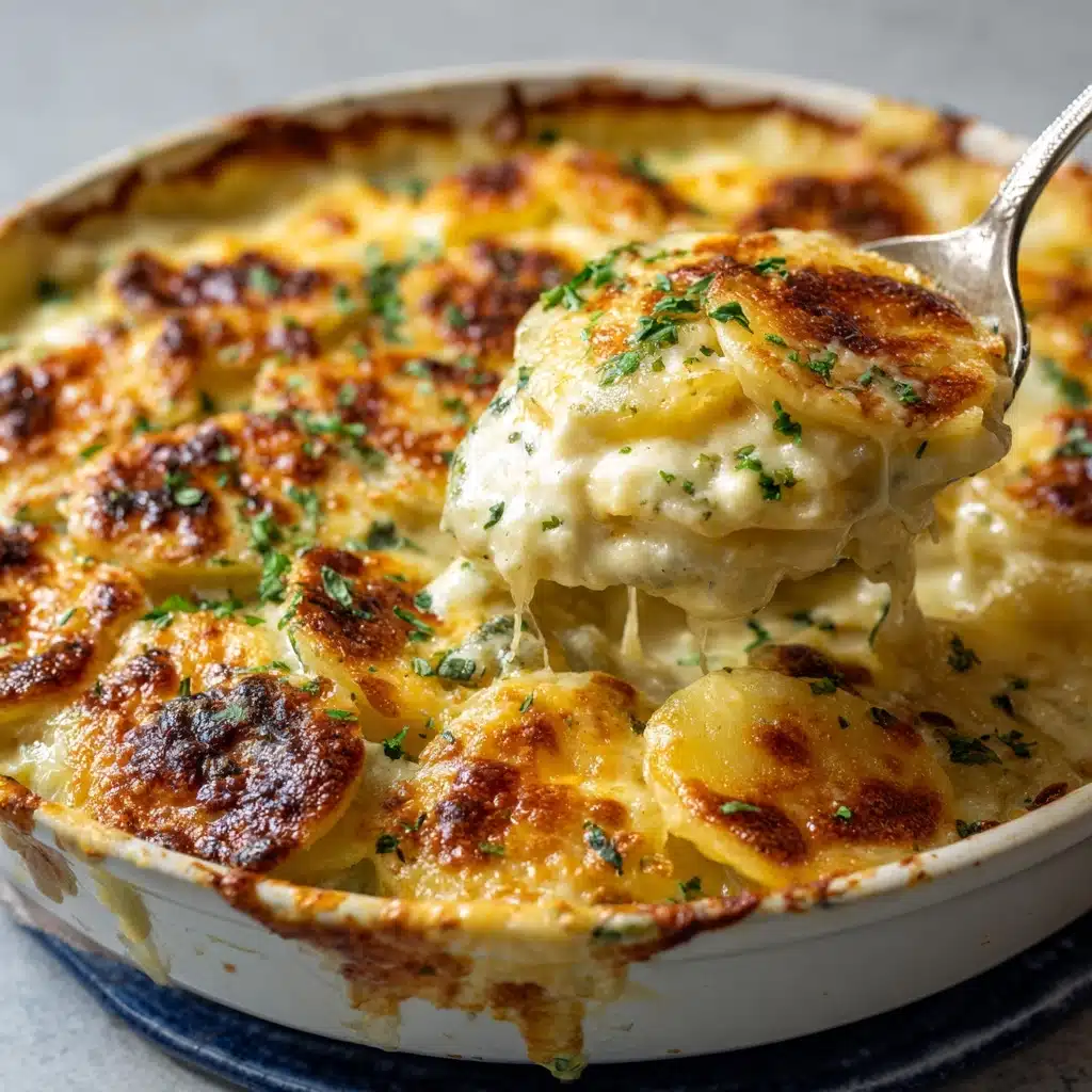 Easy Cheesy Scalloped Potatoes Recipe - Recipe Image