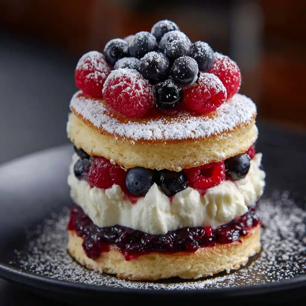 Pancake Cake with Pastry and Berry Fruit Recipe - Recipe Image