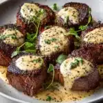 Garlic Butter Steak Bites with Parmesan Cream Sauce Recipe