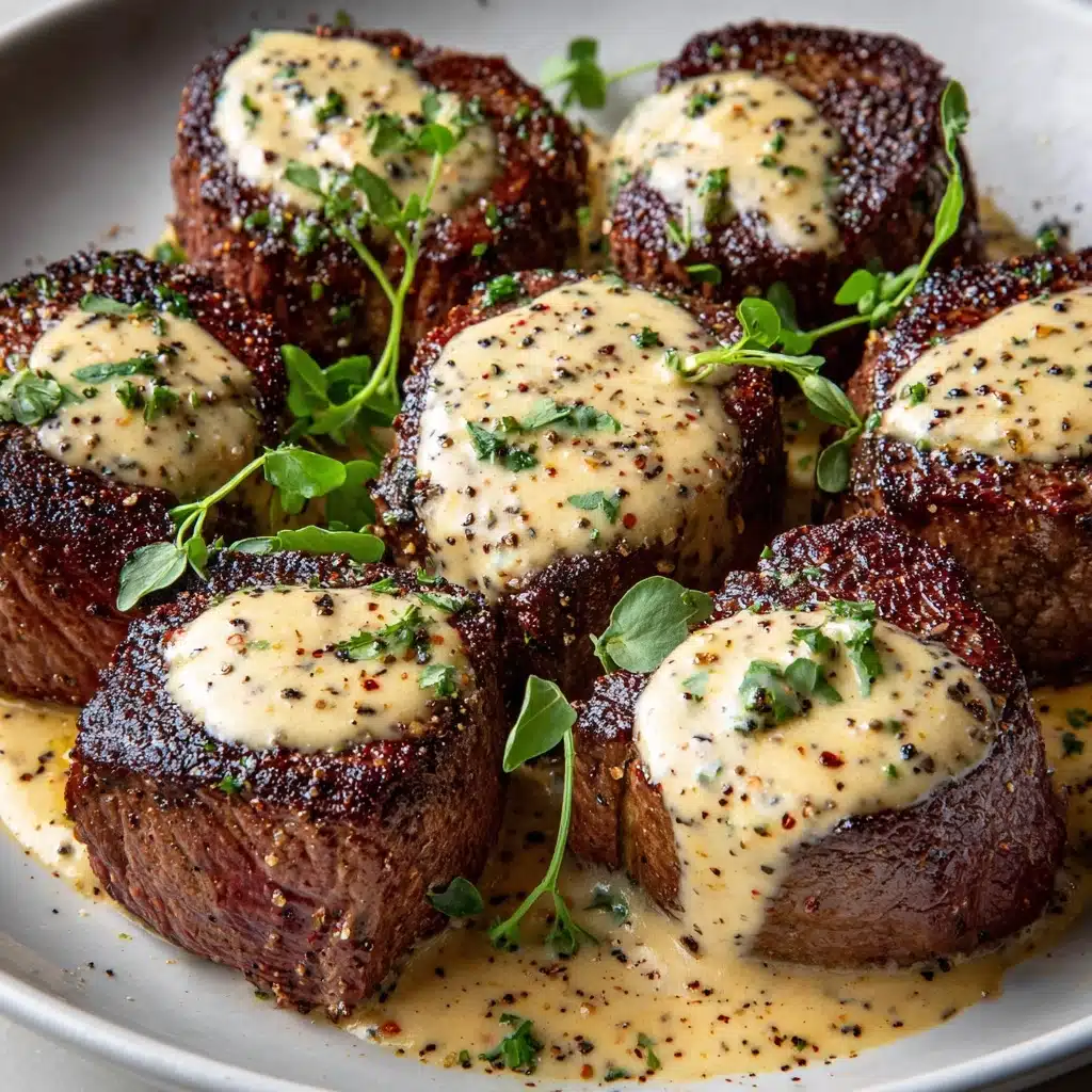 Garlic Butter Steak Bites with Parmesan Cream Sauce Recipe