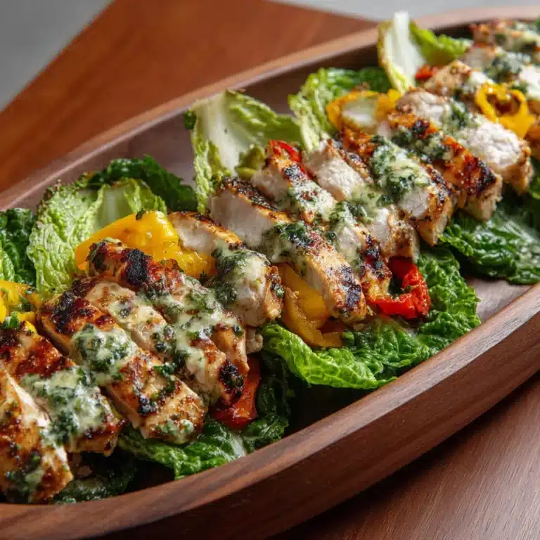 Grilled Romaine Caesar with Chicken Recipe