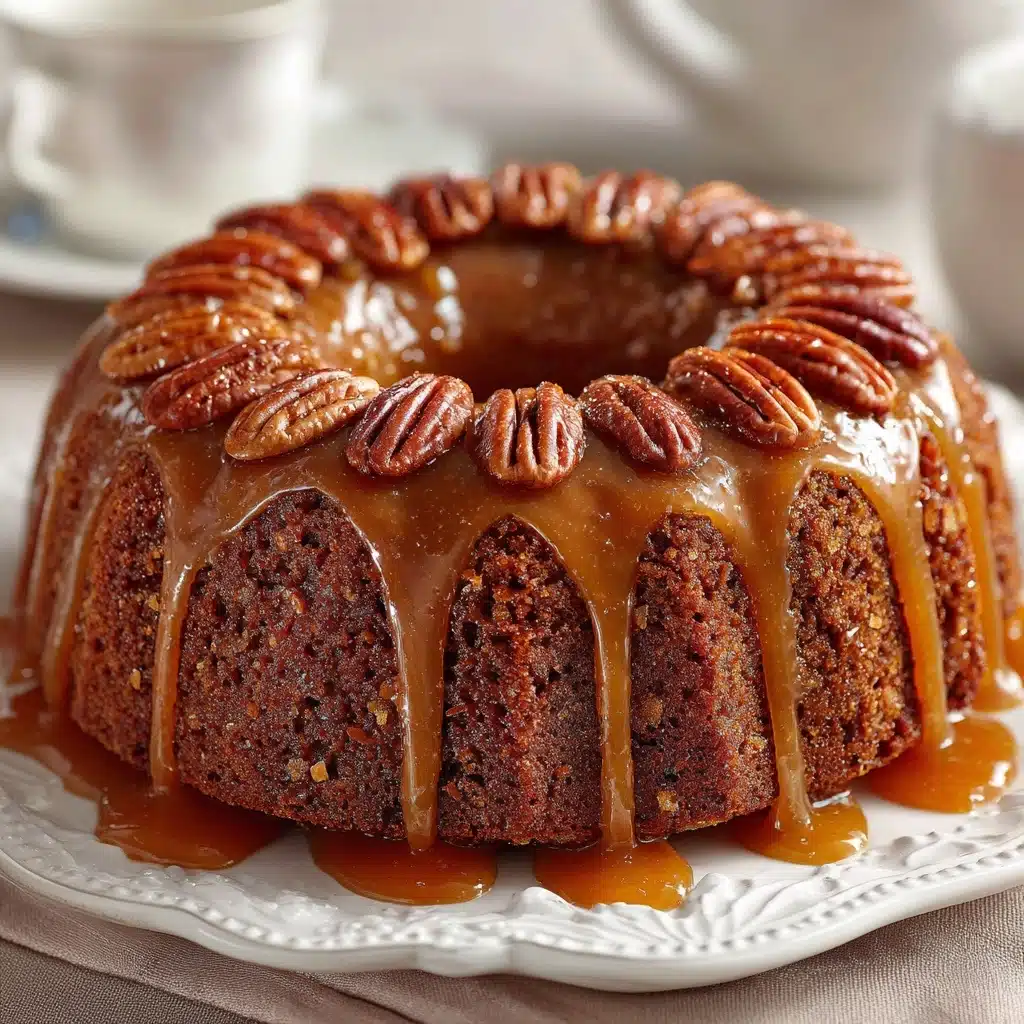 Pecan Upside Down Cake Recipe - Recipe Image