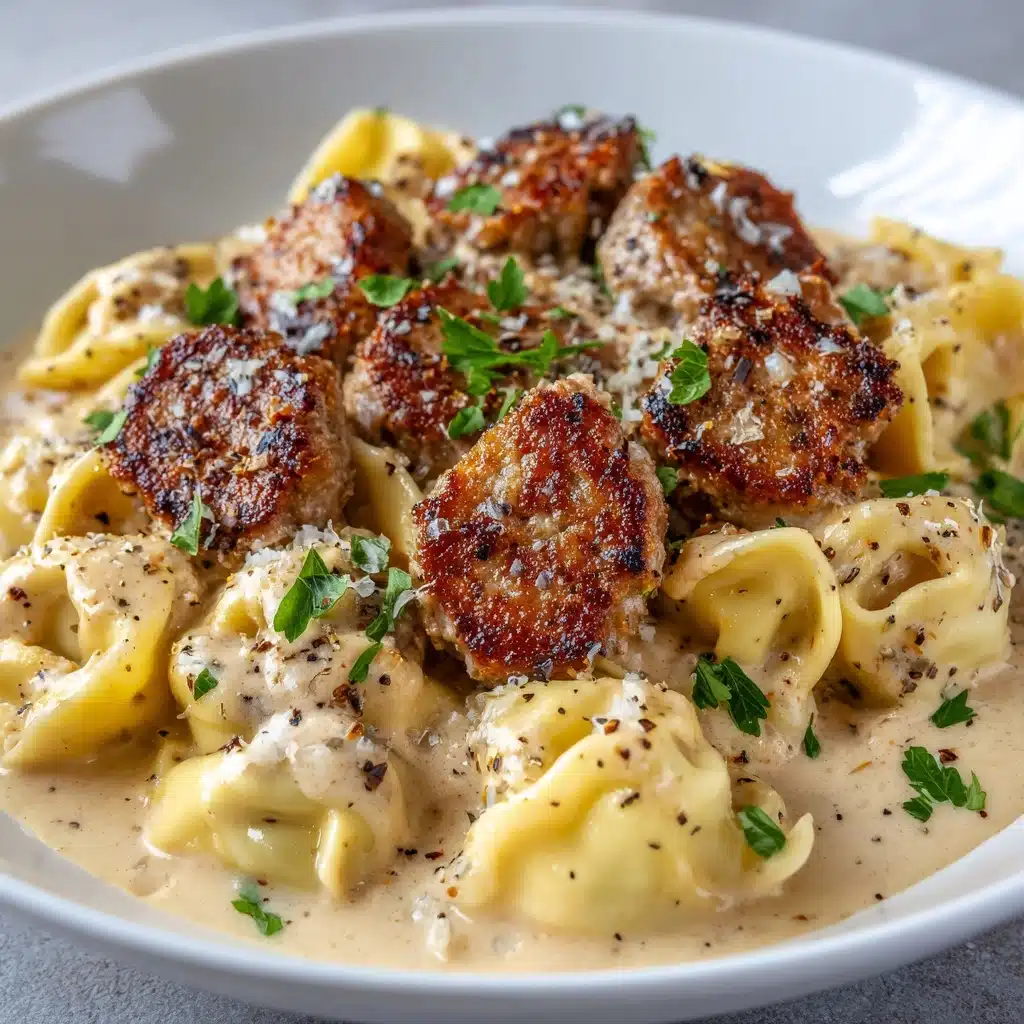 Sausage Tortellini Alfredo Recipe - Recipe Image
