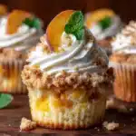 Peach Cobbler Cupcakes Recipe