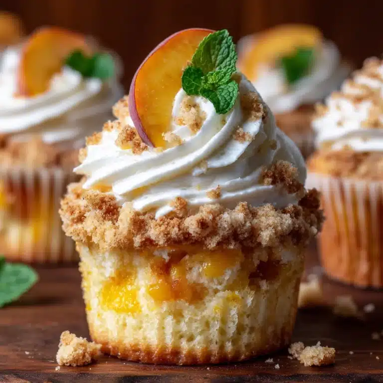 Peach Cobbler Cupcakes Recipe
