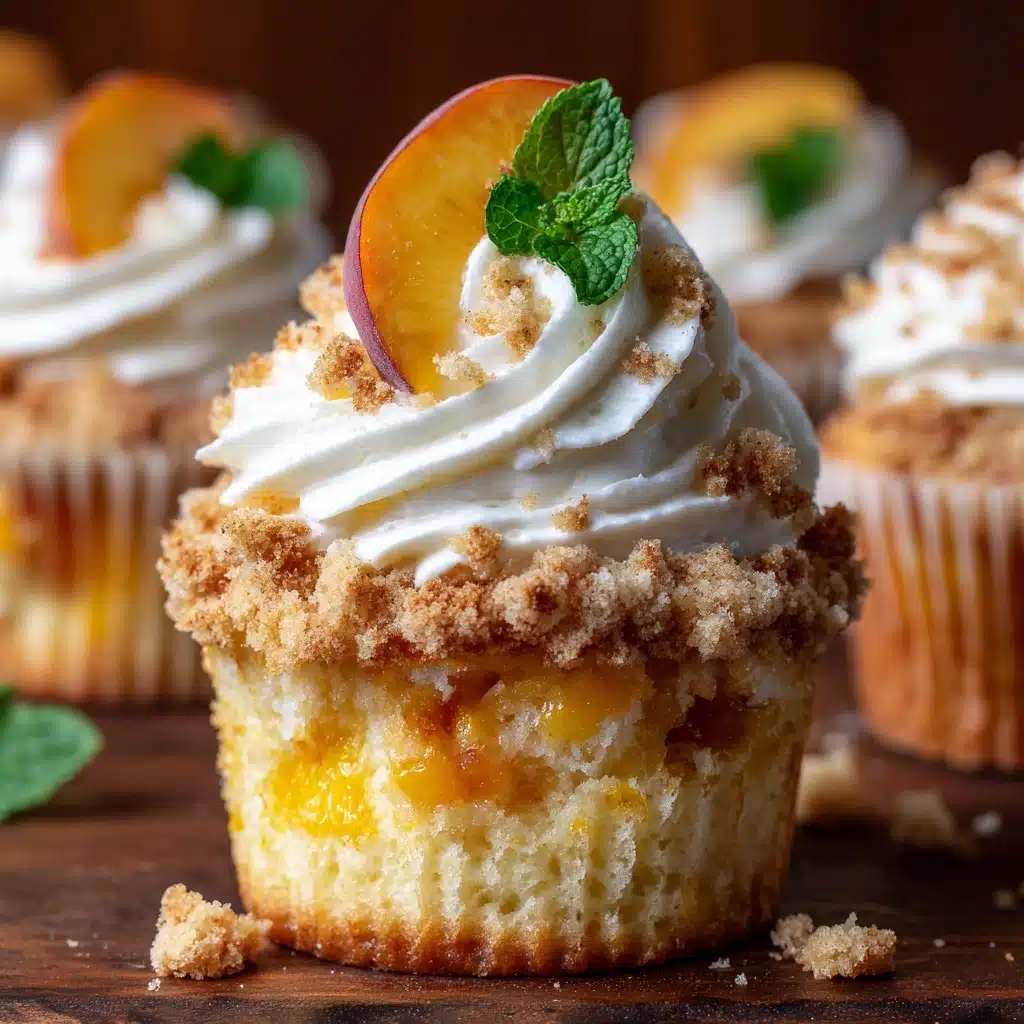 Peach Cobbler Cupcakes Recipe