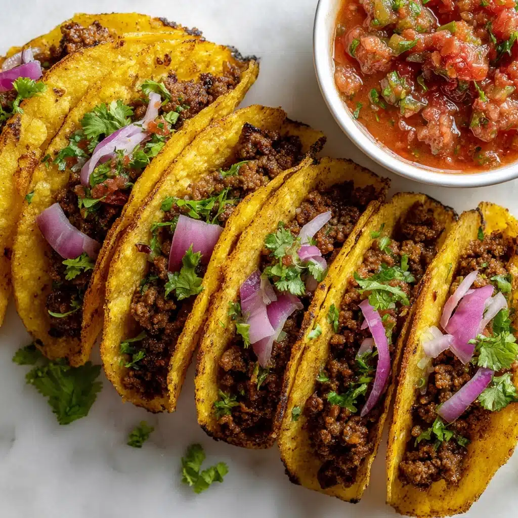 Crispy Ground Beef Tacos Recipe - Recipe Image