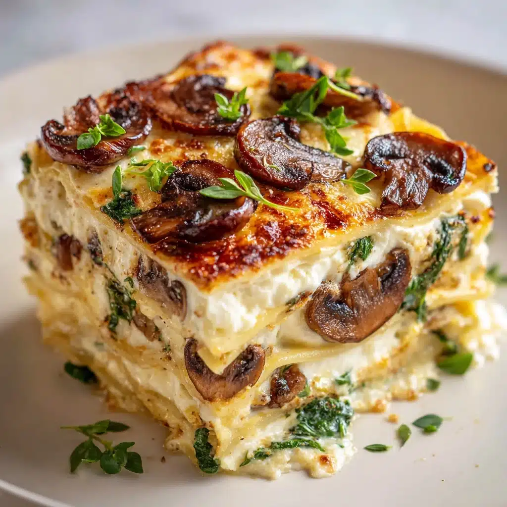 Mushroom and Spinach Lasagna Recipe - Recipe Image
