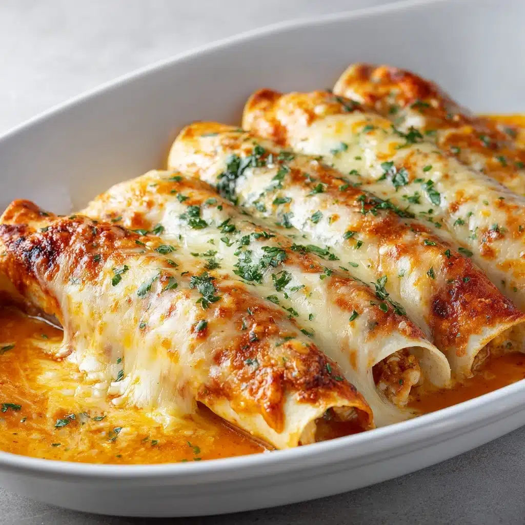 Chicken Enchiladas with Sour Cream White Sauce Recipe - Recipe Image