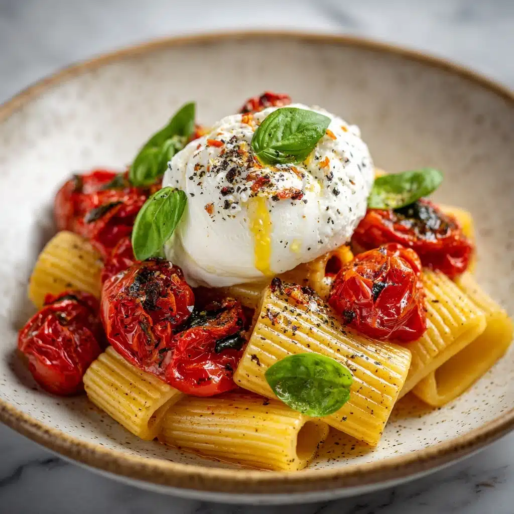 Rigatoni with Burrata and Burst Tomatoes Recipe - Recipe Image