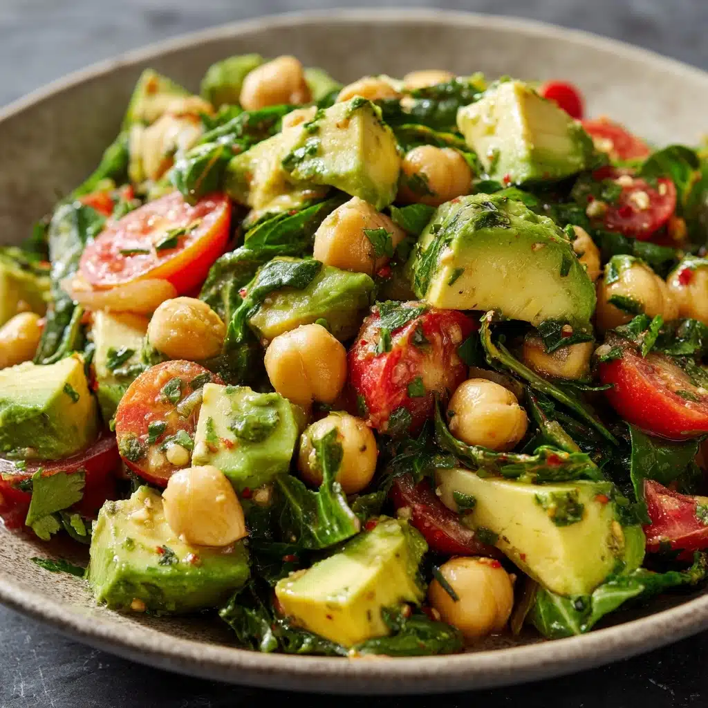 Mediterranean Chickpea and Avocado Salad Recipe - Recipe Image