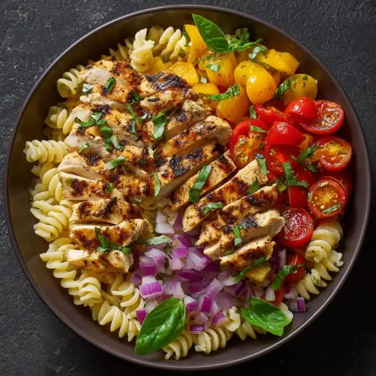 Mediterranean Chicken Pasta Salad Recipe