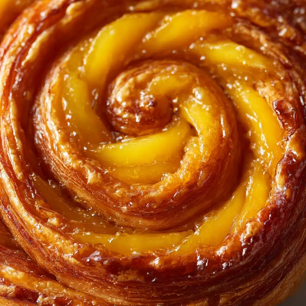 Peach Pie Cinnamon Rolls Recipe - Recipe Image