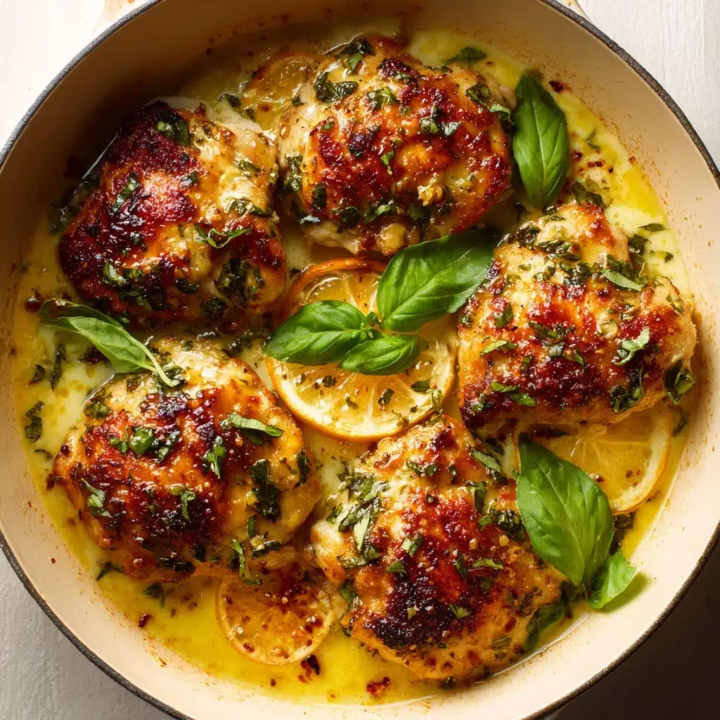 One-Pan Lemon Basil Chicken Recipe - Recipe Image