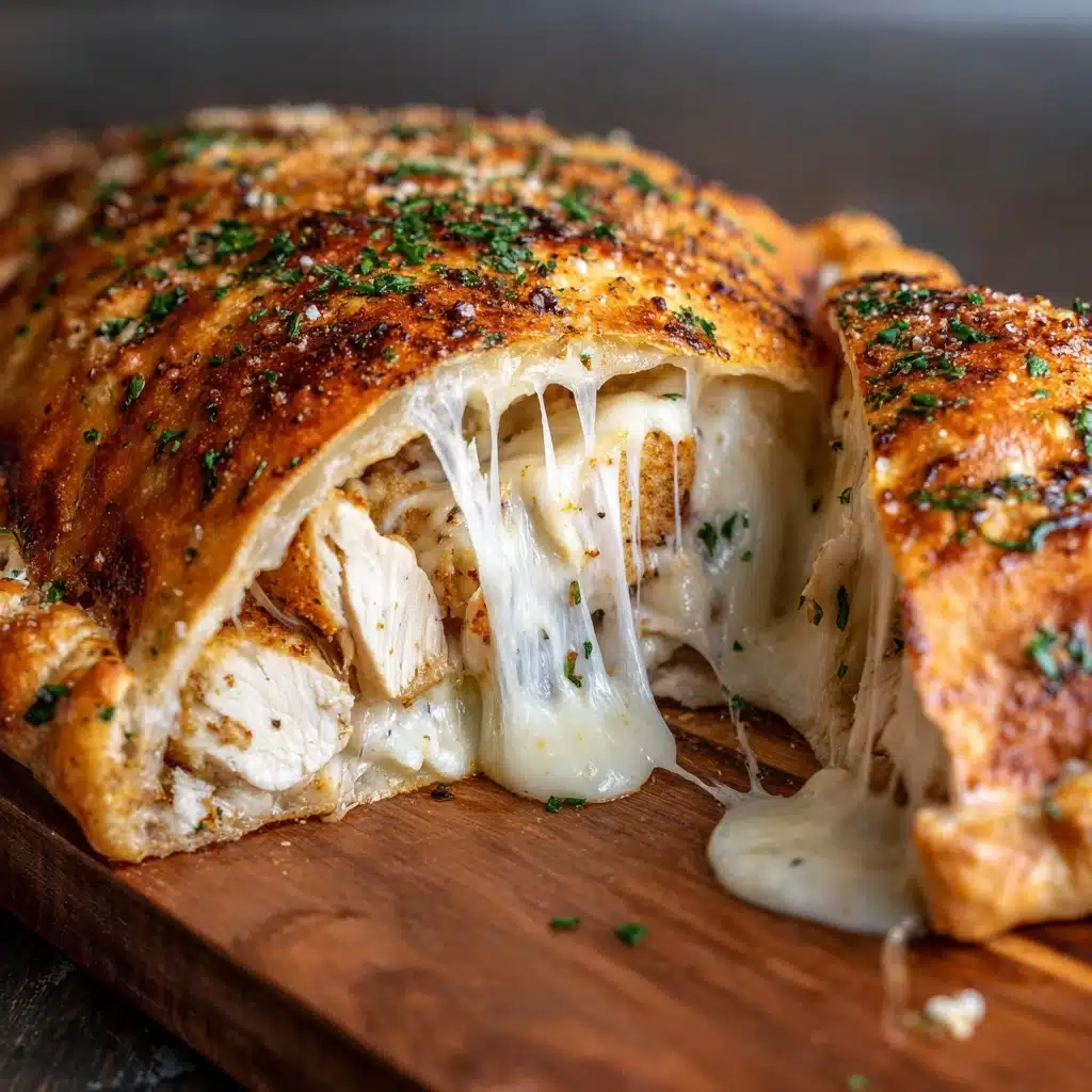 Air Fryer Chicken Alfredo Calzones Recipe