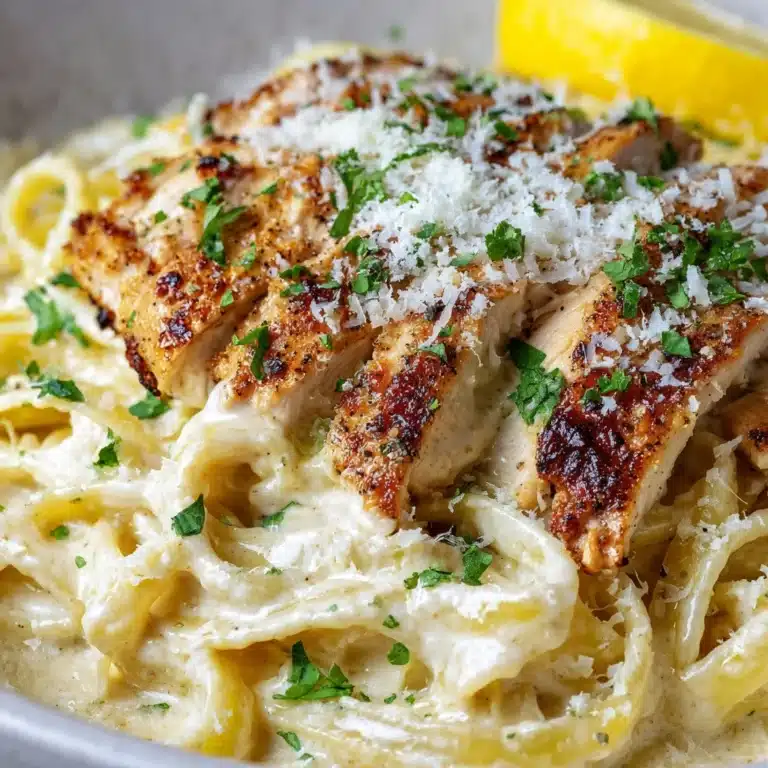 Creamy Lemon Garlic Chicken Pasta Recipe