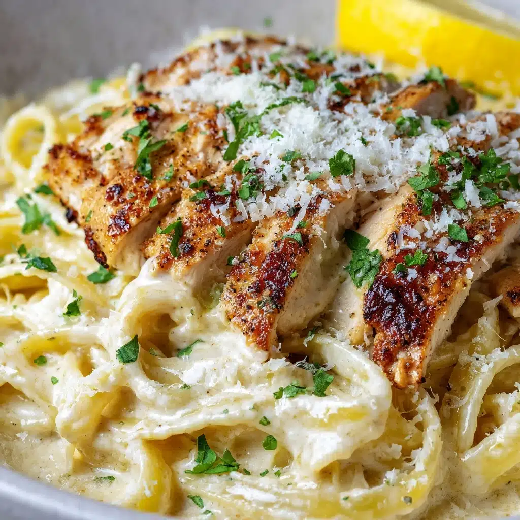 Creamy Lemon Garlic Chicken Pasta Recipe