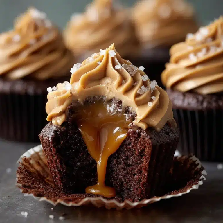 Salted Caramel Lava Cupcakes Recipe