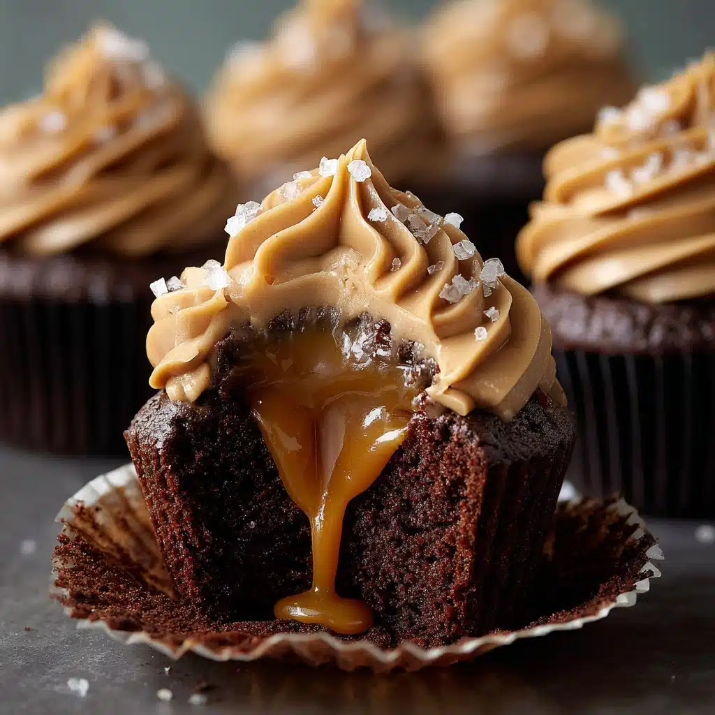 Salted Caramel Lava Cupcakes Recipe