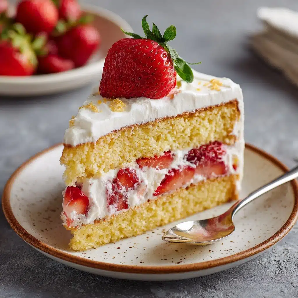 Japanese Strawberry Cake Recipe - Recipe Image
