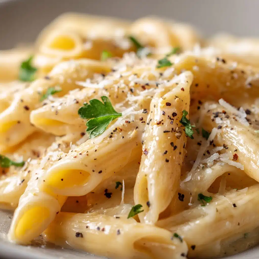 Creamy Garlic Penne Pasta Recipe - Recipe Image