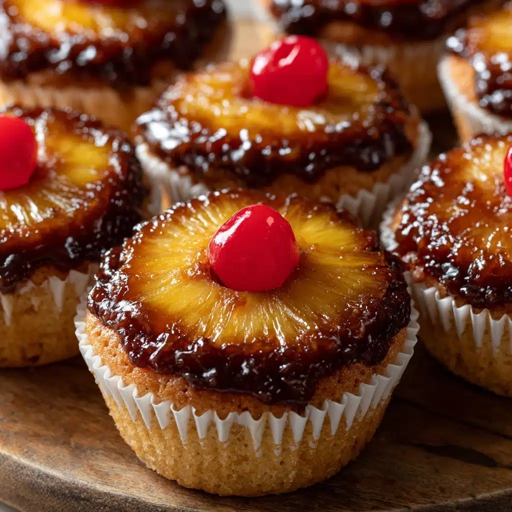 Pineapple Upside-Down Cupcakes Recipe - Recipe Image