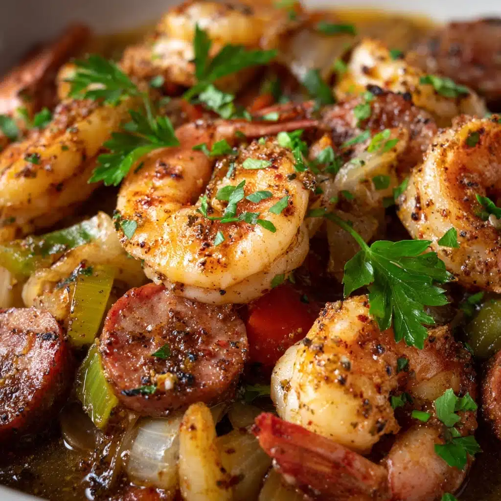 Shrimp and Sausage Cabbage Bowl Recipe - Recipe Image