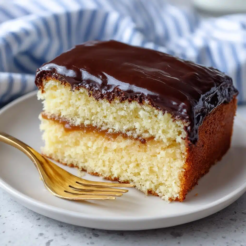 Boston Cream Poke Cake Recipe - Recipe Image