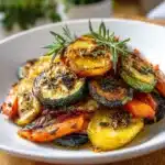 Garlic Herb Roasted Potatoes, Carrots, and Zucchini Recipe