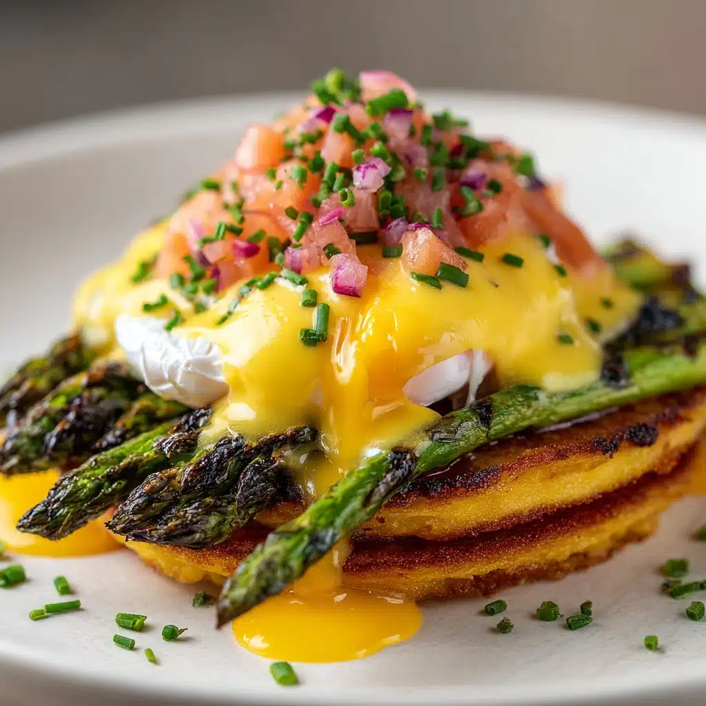 Salmon Cake Eggs Benedict Recipe - Recipe Image