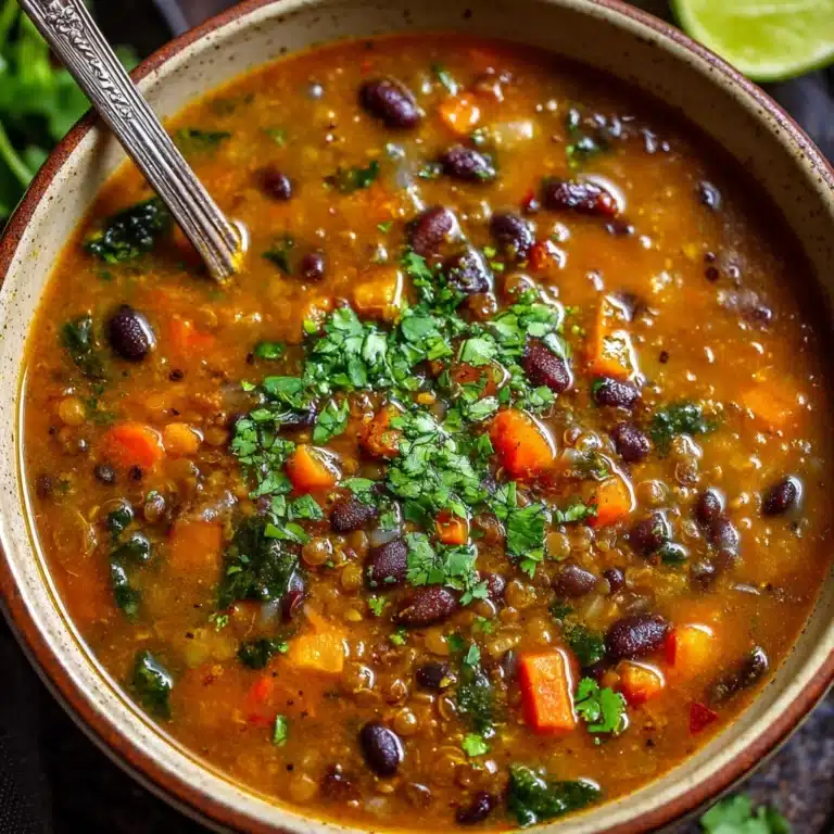 Black Bean and Lentil Soup Recipe
