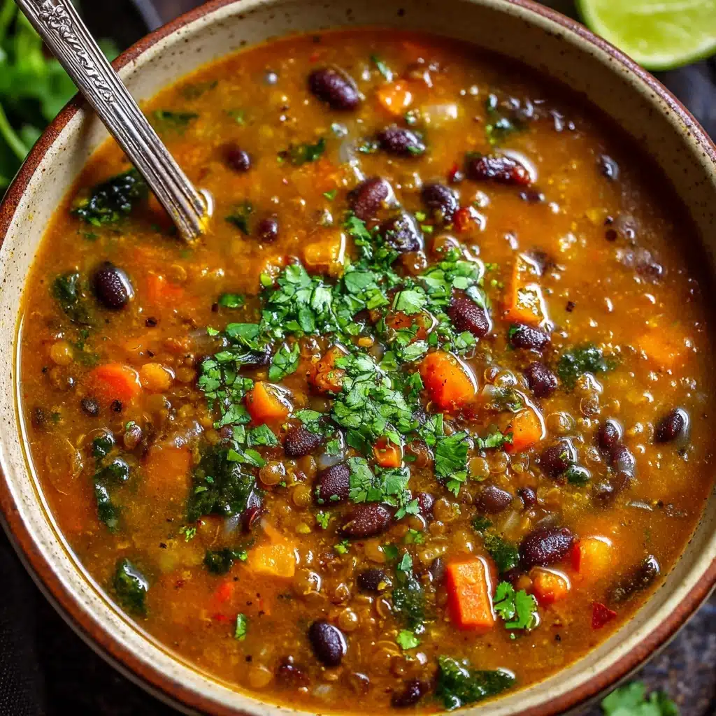 Black Bean and Lentil Soup Recipe