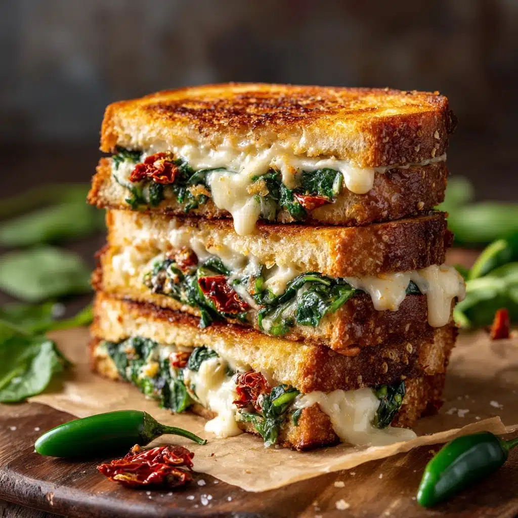 Feta Grilled Cheese Sandwich with Spinach Recipe