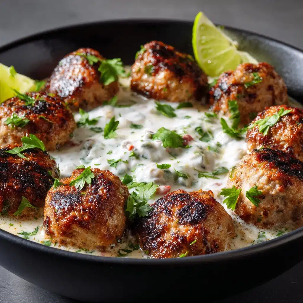 Greek Chicken Meatballs with Homemade Tzatziki Recipe - Recipe Image