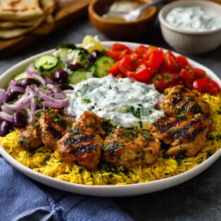 Instant Pot Chicken Souvlaki Rice Recipe