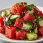 Watermelon Cucumber Salad Recipe