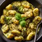 Creamy Lemon Pesto Gnocchi with Broccoli Recipe