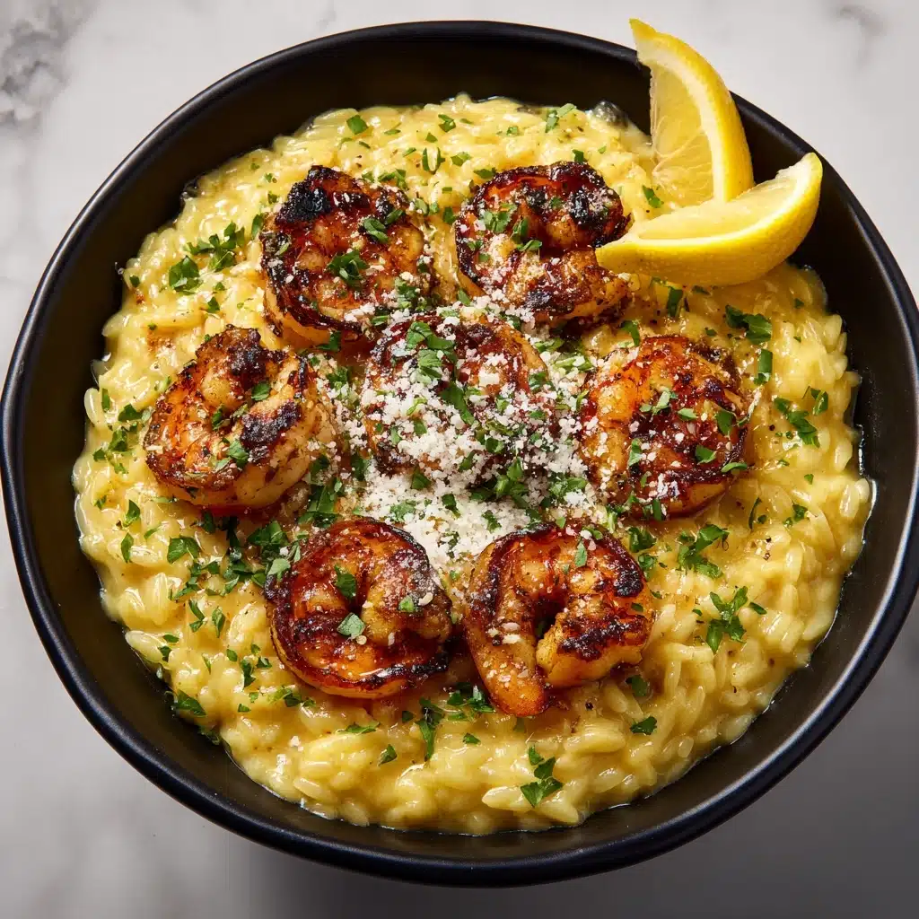 Shrimp Orzo Lemon Garlic Sauce Recipe - Recipe Image