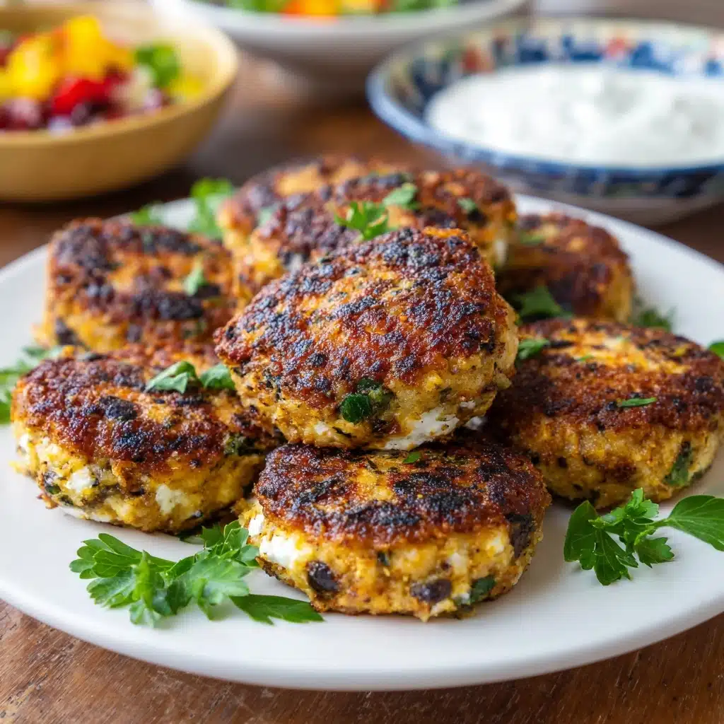 Mediterranean Chicken Patties Recipe - Recipe Image
