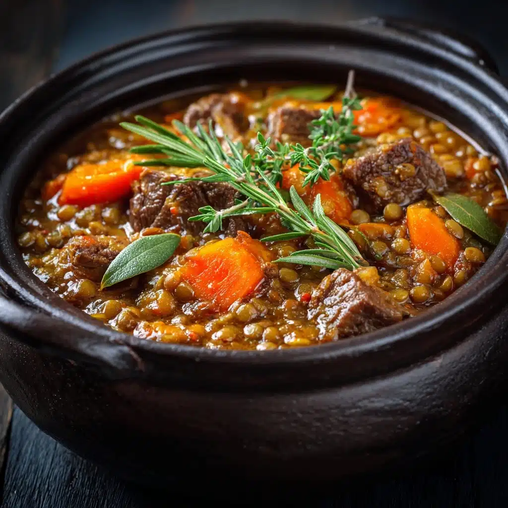 Moroccan-Spiced Beef and Lentil Stew Recipe - Recipe Image