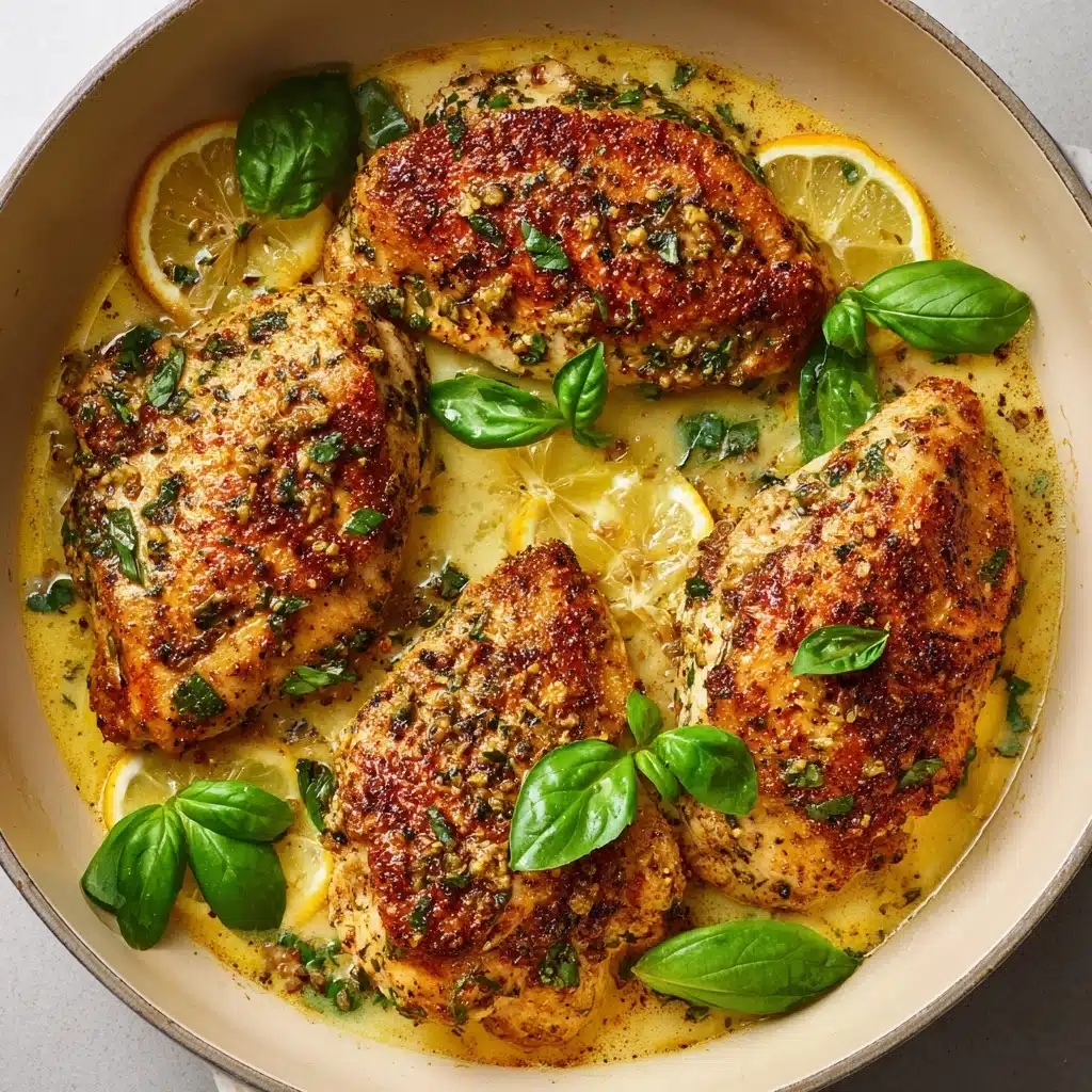 One-Pan Lemon Basil Chicken Recipe - Recipe Image