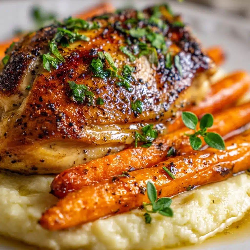 Garlic Herb Chicken & Carrot Plate Recipe - Recipe Image