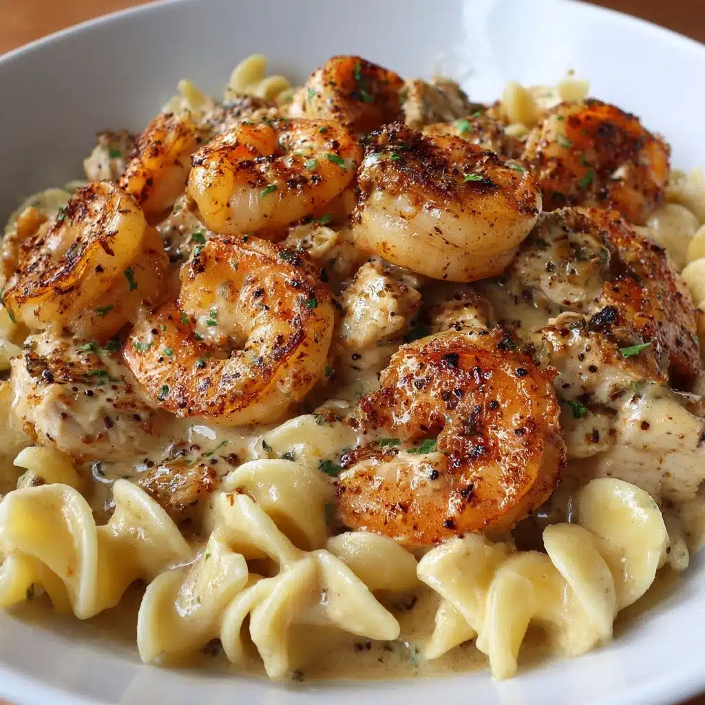 Creamy Cajun Shrimp and Chicken Pasta Recipe - Recipe Image