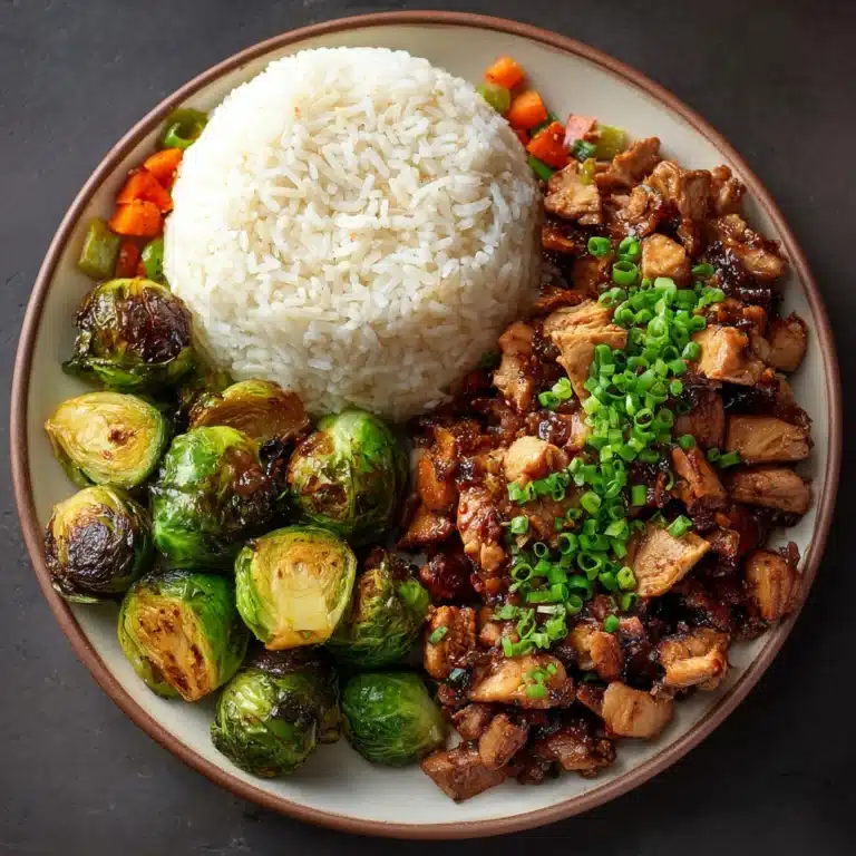 Air Fryer Sweet Chili Chicken and Brussels Sprouts Recipe