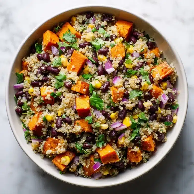 Roasted Sweet Potato Black Bean Quinoa Salad Recipe