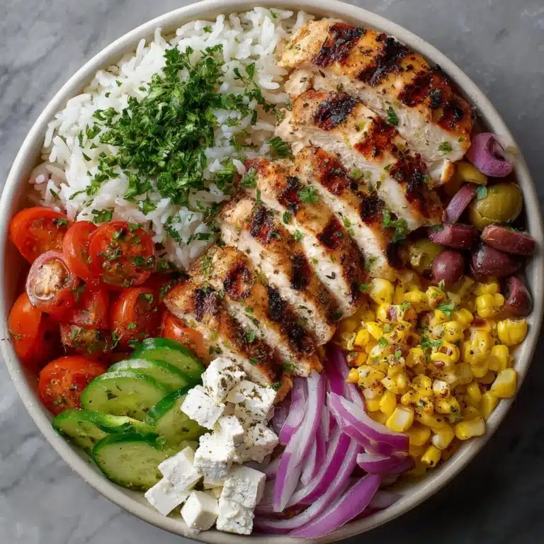 Greek Chicken Bowls Recipe