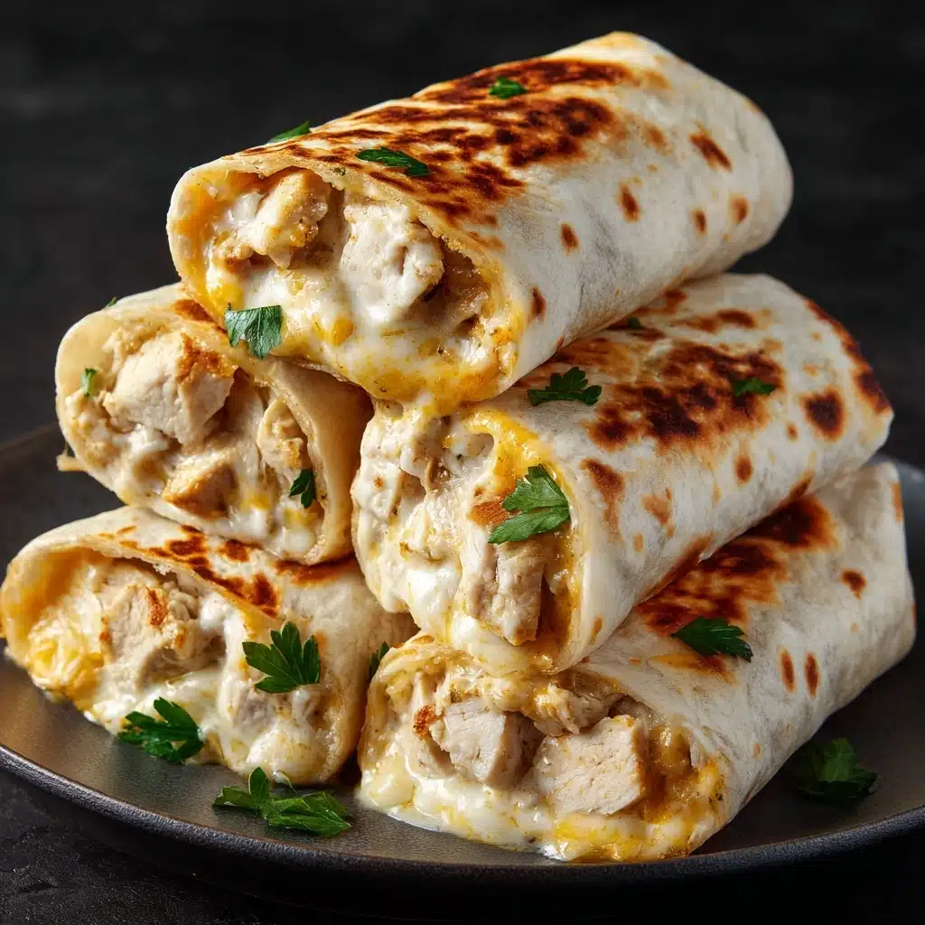 Cheesy Chicken Wraps Recipe - Recipe Image