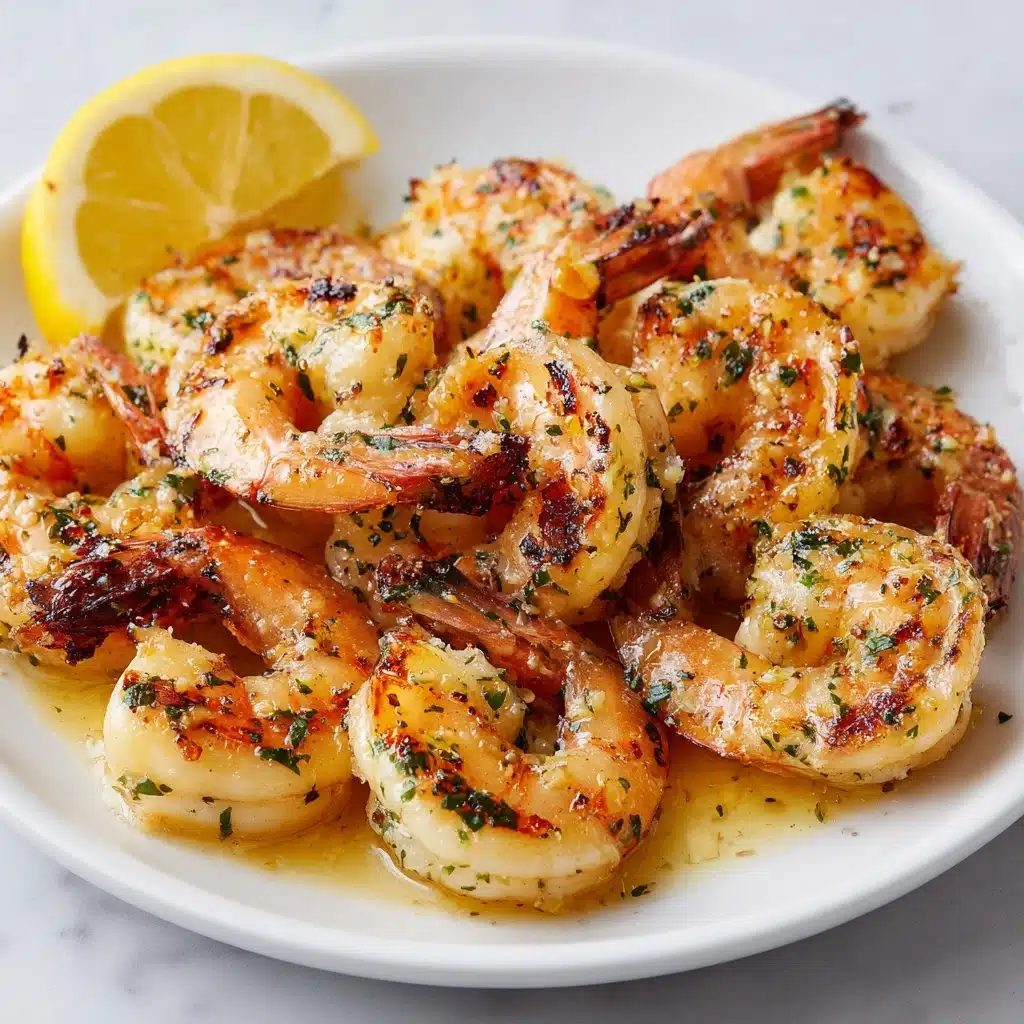 BBQ Grilled Prawns with Garlic, Lemon & Chilli Recipe - Recipe Image